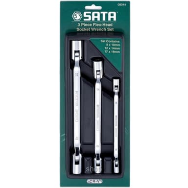 Sata 3pcs Metric Double Flex Socket Set - 09044