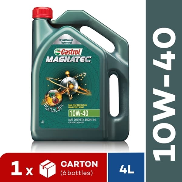 [Carton Packaging] Castrol MAGNATEC 10W-40 for Petrol Vehicles (4LX6) 1