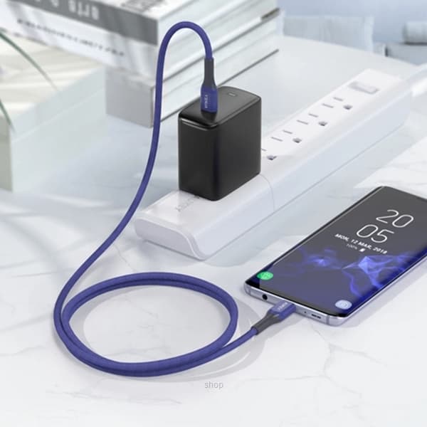 Aukey CB-AKC3 USB C To USB C 60W PD Quick Charge Kevlar Cable - 1.2M 5