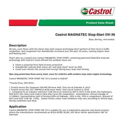 [Carton Packaging] Castrol MAGNATEC Stop-Start 5W-30 for Petrol, Diesel, and Hybrid Vehicles (4LX6) 2