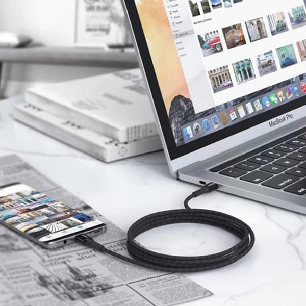 Aukey CB-AKC4 USB C To USB C 60W PD Quick Charge Kevlar Cable - 2M 4