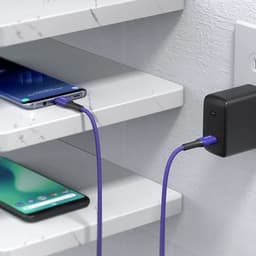 Aukey CB-AKC4 USB C To USB C 60W PD Quick Charge Kevlar Cable - 2M 6