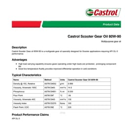 [Carton Packing] Castrol Scooter Gear Oil 80W-90 (12x120ML) 2