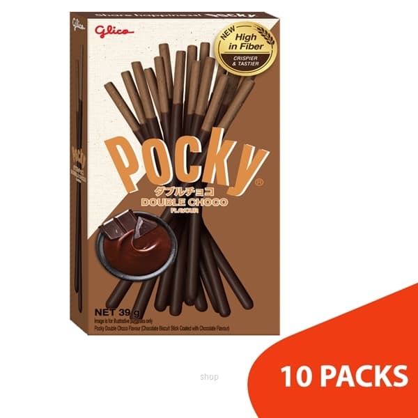 Glico Pocky Double Choco 39gm x 10packs 1