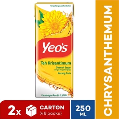 Yeo's 250ml Chrysanthemum Tea ASD TB Drink (48 packs) [Exp : May 2024]