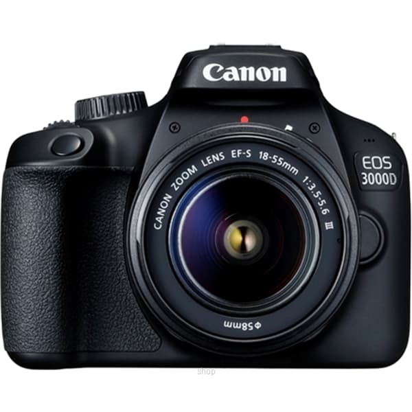 Canon EOS-3000D Black DSLR Camera with 18mm-55mm (Canon Warranty) 1
