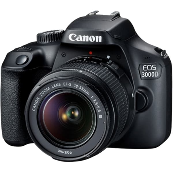Canon EOS-3000D Black DSLR Camera with 18mm-55mm (Canon Warranty) 2