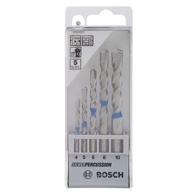 Bosch Silver Percussion 5pcs Bit Set (4,5,6,8&10mm) - 2608680726