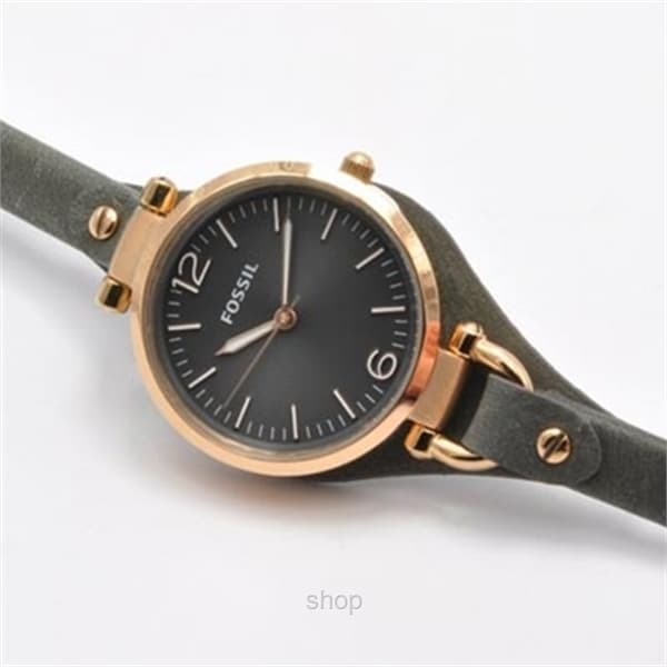 Fossil ES3077 Women's Georgia Grey Leather Watch 3