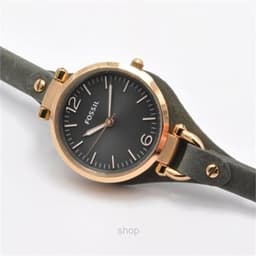 Fossil ES3077 Women's Georgia Grey Leather Watch 3