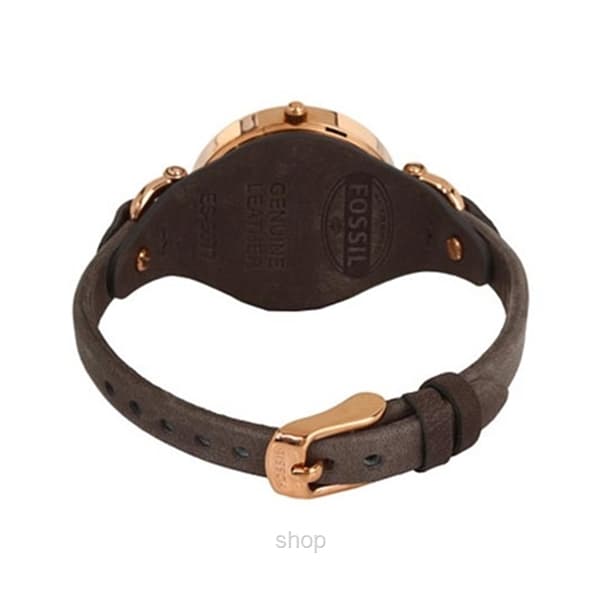 Fossil ES3077 Women's Georgia Grey Leather Watch 4