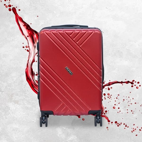 FLYASIA 20" Sparkling Red ABS Hardcase 8 Wheels with Expandable & TSA Lock, 1816012085 1