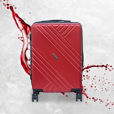 FLYASIA 20" Sparkling Red ABS Hardcase 8 Wheels with Expandable & TSA Lock, 1816012085