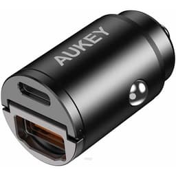 Aukey 30W PD Metal Dual Port Fast Car Charger with PPS & QC 3.0 - CC-A3 1