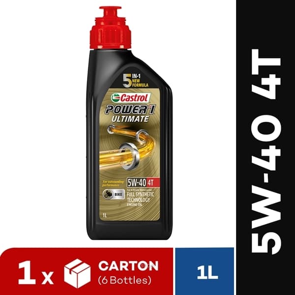 [Carton Packaging] Castrol POWER1 Ultimate 5W-40 4T 1L 1