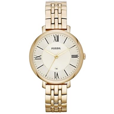 Fossil Women's Jacqueline Three-Hand Gold-Tone Stainless Steel Watch - ES3434
