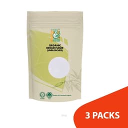 Radiant Organic Unbleached Bread Flour 1kg x 3packs 1