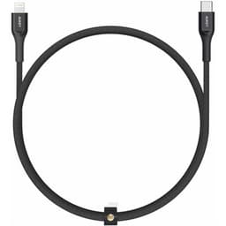 Aukey MFI 18W USB C To Lightning Kevlar Cable 1.2 Meter Black - CB-AKL3-BK 1