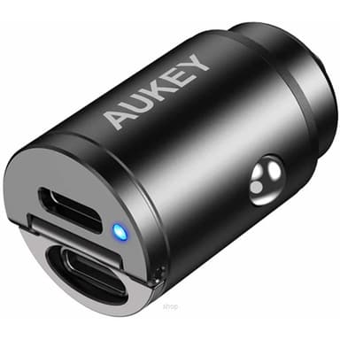 Aukey Dual Port USB-C 30W PD Car Charger - CC-A4