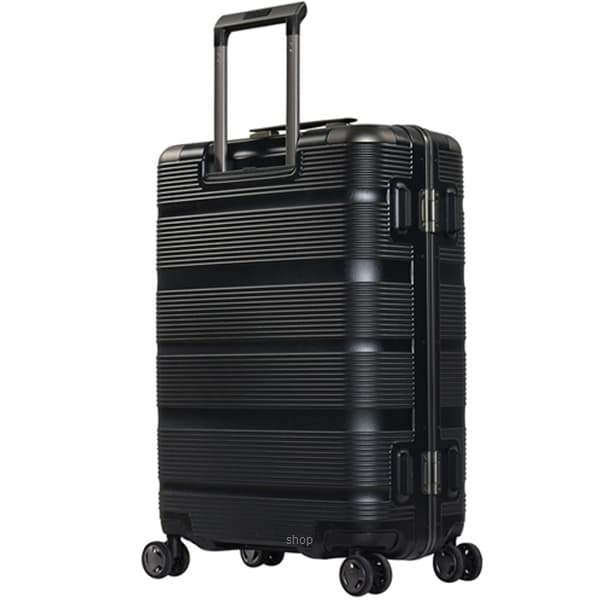 Eminent Gold Shutter PC Hard Case Double-Coil Zipper 20 Inch Luggage Black - EM-9U2 2