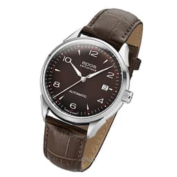 Epos Originale Gent Steel Brown Leather Watch - 3427 1