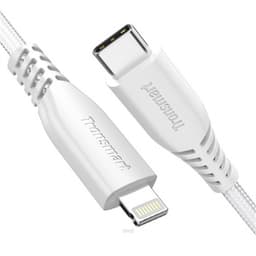 Tronsmart Double Braided Nylon 6.6FT USB-C to Lightning Cable 3
