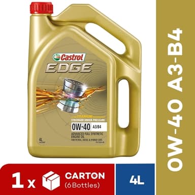 [Carton Packaging] Castrol Edge 0W-40 A3/B4 4L Fluid Titanium (6X4L) - 3422680