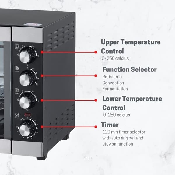 Butterfly 70L Electric Oven - BEO-5275 2