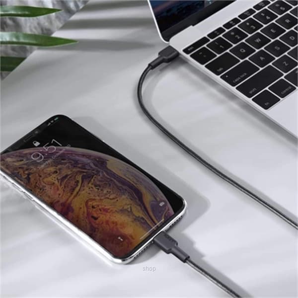 Aukey Impulse MFi Braided Nylon USB C to Lightning Cable 1M - CB-CL1 3
