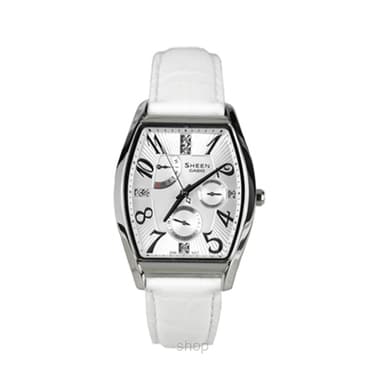Casio Sheen Genuine Leather Band Watch - SHE3026L-7A1UDR