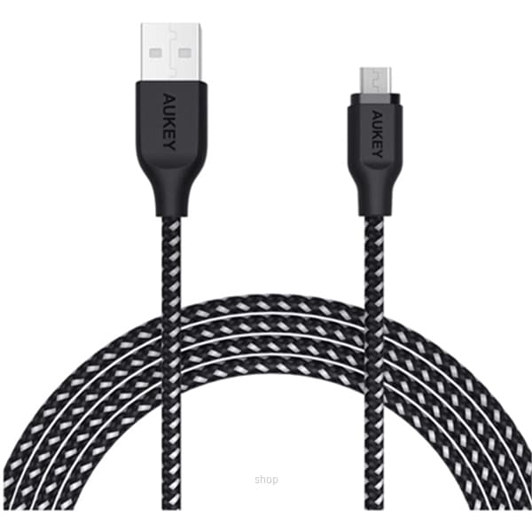 Aukey High Performance Nylon Micro USB Cable 1.2M - CB-AM1 2