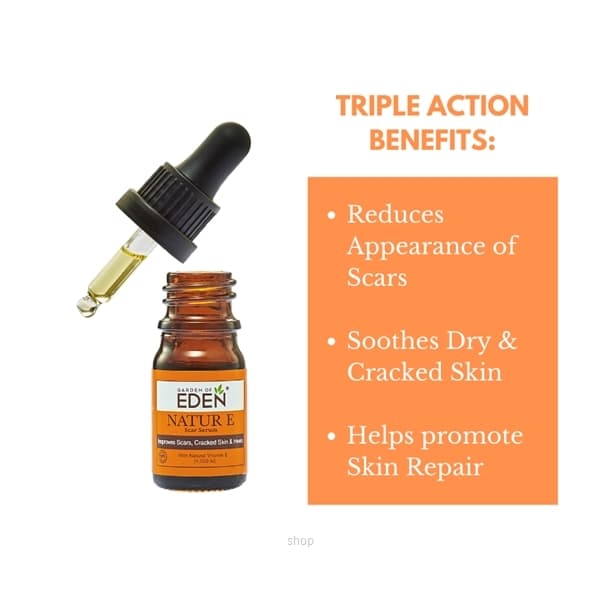 GOE Natur E Scar Serum(Improves Scars, Cracked Skin & Heels) 3