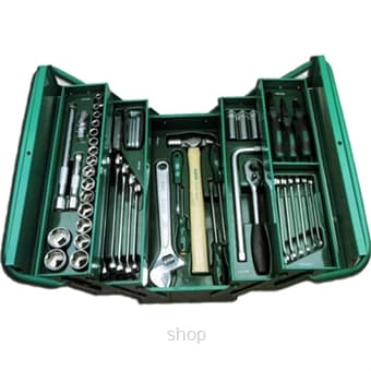 Sata 70pc Cantilever Mechanic Tool Chest Set For Car and Bike - 95104A-70