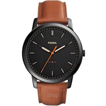 Fossil FS5305 Men's The Minimalist Slim Light Brown Leather Watch