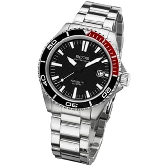 Epos Sportive Black Red Bracelet Watch - 3413-BR