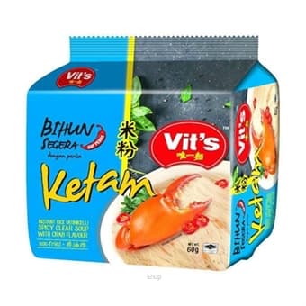 Vits Spicy Bihun Ketam Soup 55gm x 5 Packets
