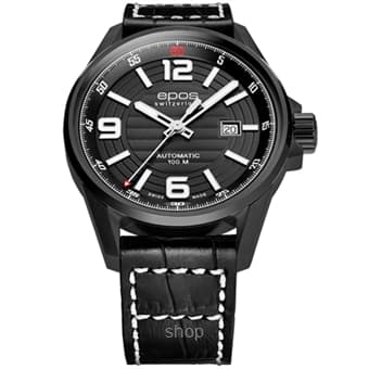 Epos Sportive Black PVD Black Arabic Watch - 3425