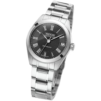 Epos Ladies Black Roman Bracelet Watch - 4411