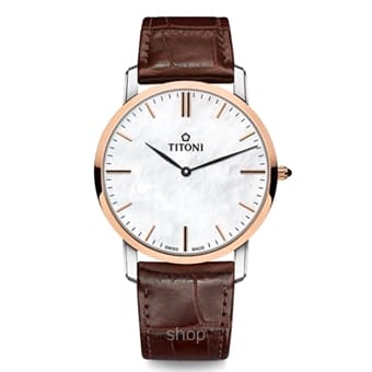 Titoni Slenderline Watch - TQ-52918 SRG-ST-587
