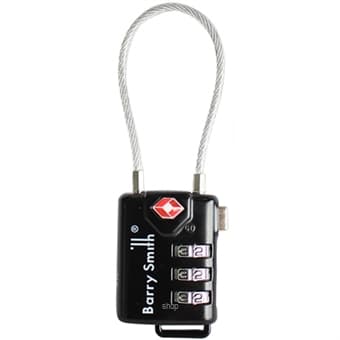 Barry Smith 3-Dial Combination Luggage Lock with TSA - BSTSA21105