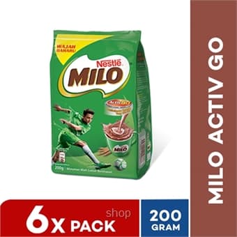 Nestle Milo Activ-Go 200g (6 packs)