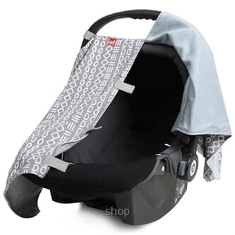 ab New Zealand Infant Car Seat Carrier All-Season Fabric Cover Grey - AB-CFC01