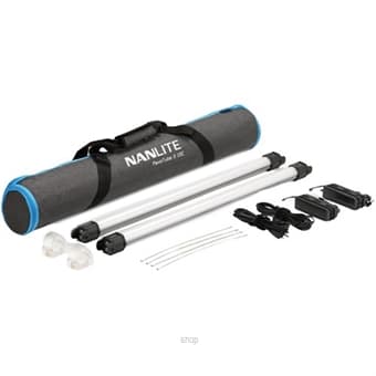 Nanlite 15C 2 Kit 2 Feet RGBWW LED Tube Black - PAVO15CII2KIT