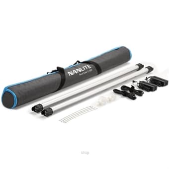 Nanlite 30C 2 Kit 4 Feet RGBWW LED Tube Black - PAVO30CII2KIT