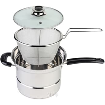 Endo 18cm Stainless Steel Deep Fryer - E-SDF18