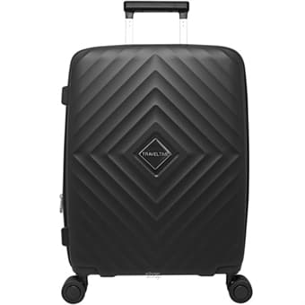 TravelTime PP Unbreakable Anti-Theft Double-Coil Zipper Expandable 24 Inch Hard Case Luggage - TT-6114