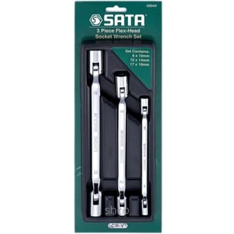 Sata 3pcs Metric Double Flex Socket Set - 09044