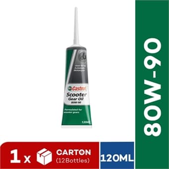 [Carton Packing] Castrol Scooter Gear Oil 80W-90 (12x120ML)