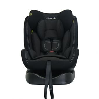 Picardo Swirl V2 360 Isofix Car Seat - Black (1-12 Years, 9-36KG ) -SWIRLV2