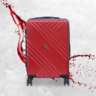 FLYASIA 20" Sparkling Red ABS Hardcase 8 Wheels with Expandable & TSA Lock, 1816012085